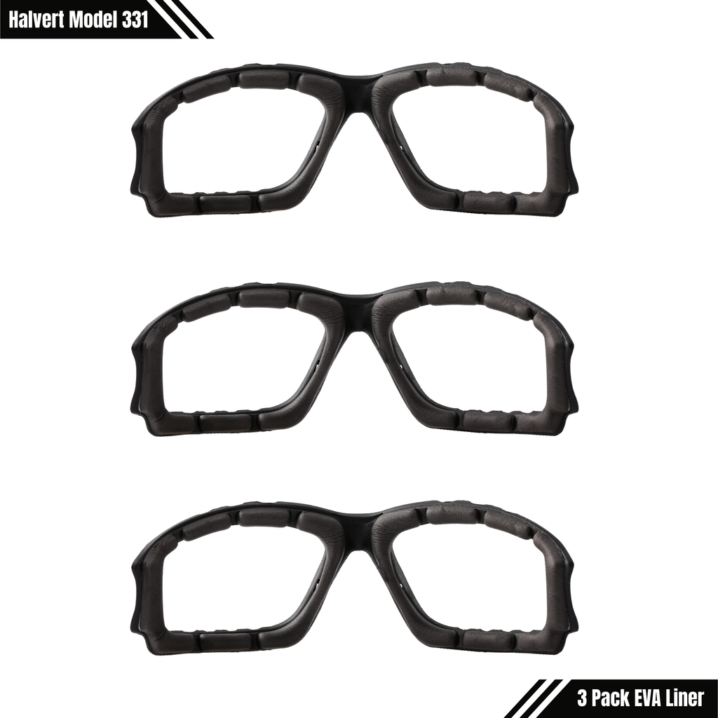 3 Pack EVA Foam Liners for Halvert Model 331